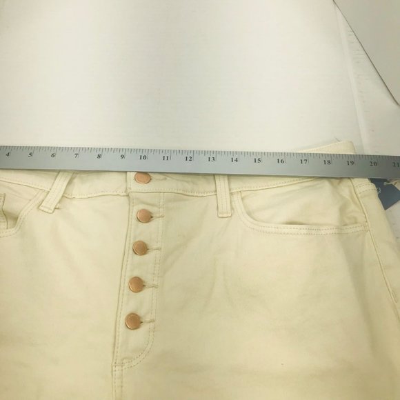 Universal Thread Women's Size 18 Reg High Rise Skinny Jeans Ecru New With Tags - Picture 8 of 15